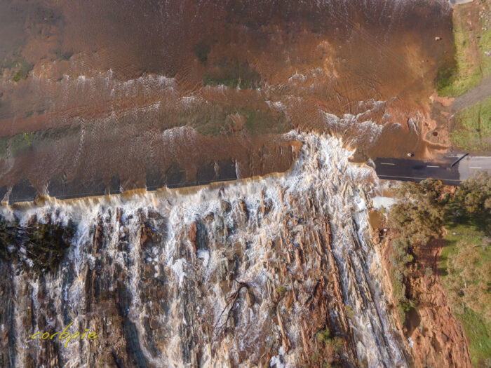 Lake Eppalock second overflow area drone 6