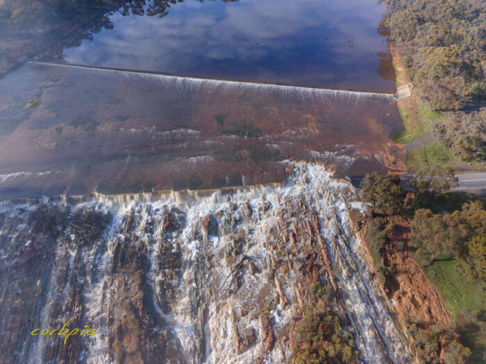 Lake Eppalock second overflow area drone 7