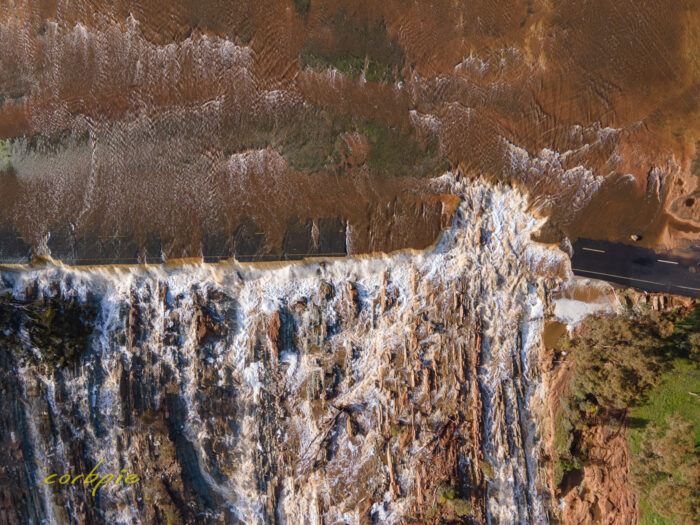 Lake Eppalock second overflow area drone 9