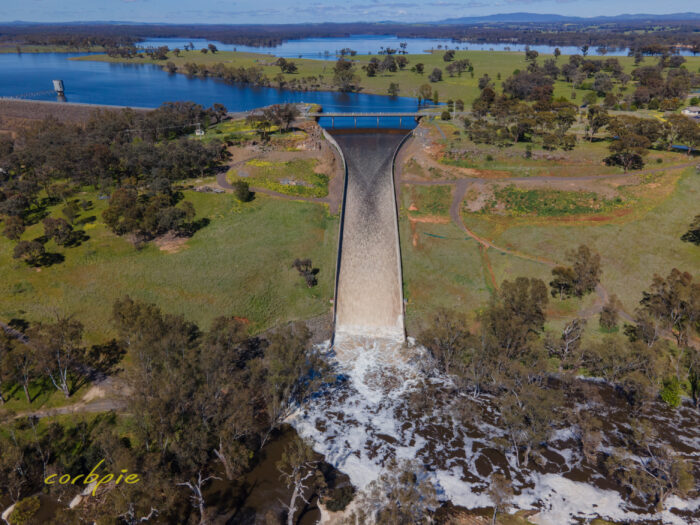 Lake Eppalock spilling drone 1