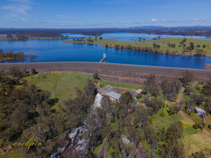 Lake Eppalock spilling drone 11