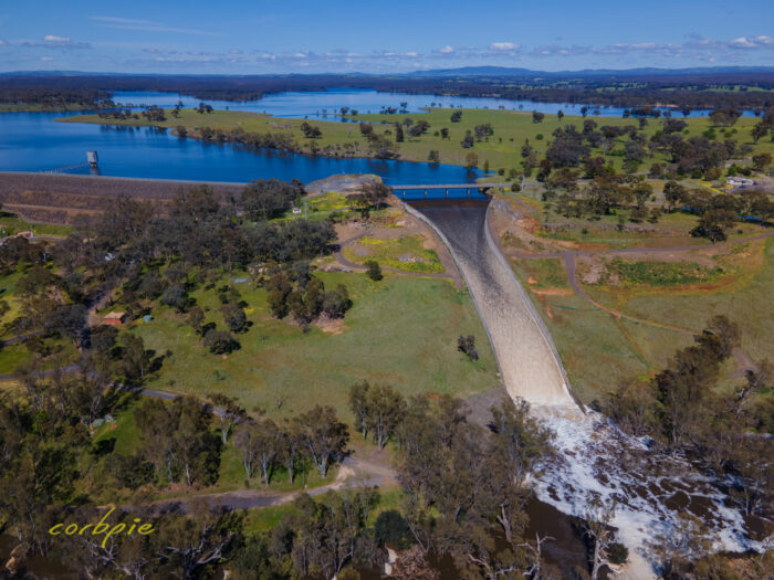 Lake Eppalock spilling drone 14