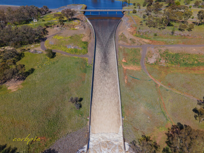 Lake Eppalock spilling drone 4