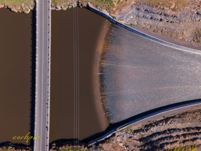 Lake Eppalock spilling drone 6