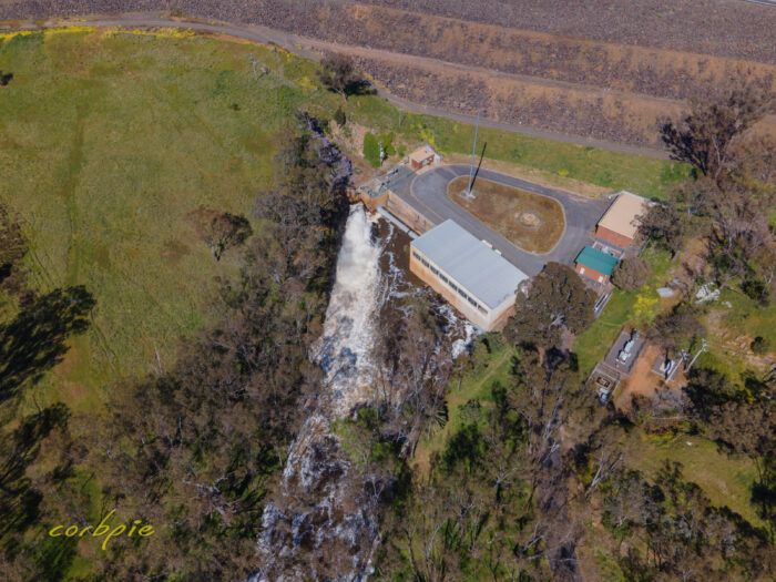 Lake Eppalock spilling drone 8