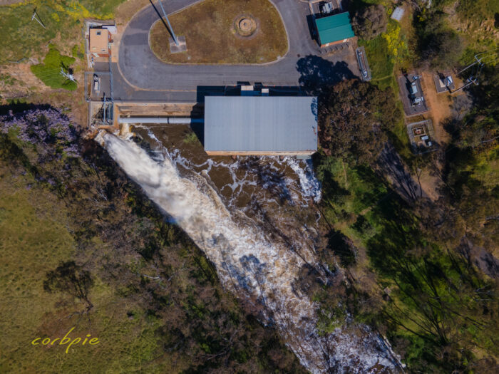 Lake Eppalock spilling drone 9