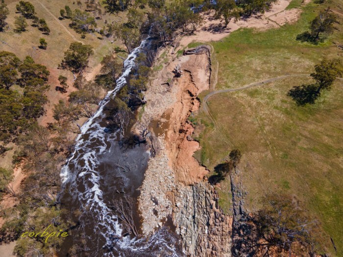 Lake Eppalock after flood drone 10