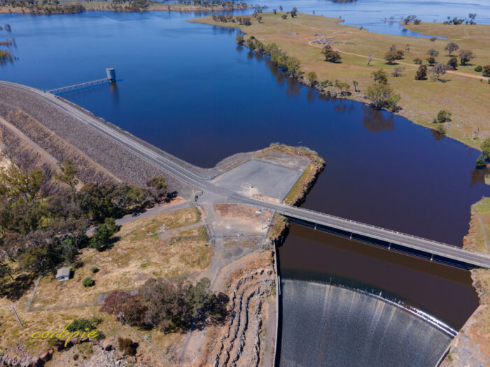 Lake Eppalock after flood drone 12