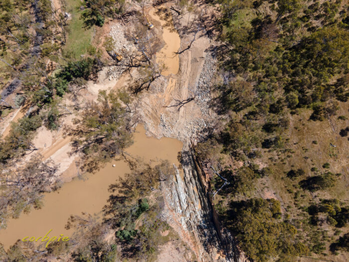 Lake Eppalock after flood drone 13