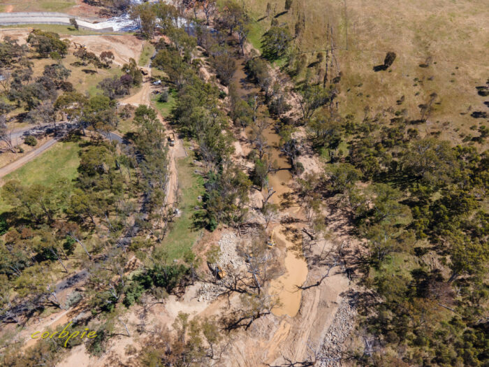 Lake Eppalock after flood drone 14