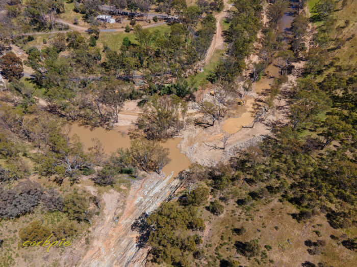 Lake Eppalock after flood drone 16