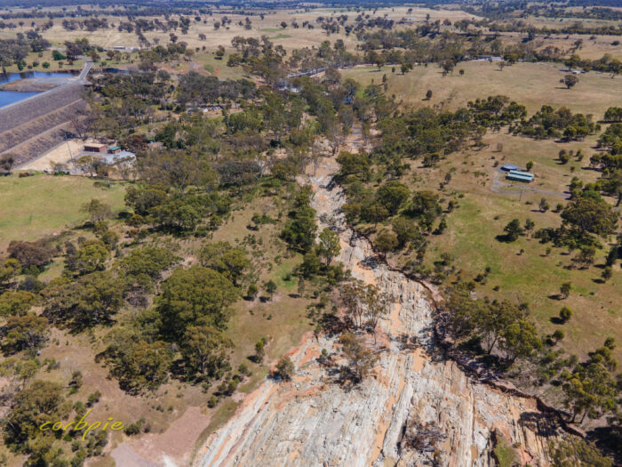 Lake Eppalock after flood drone 21