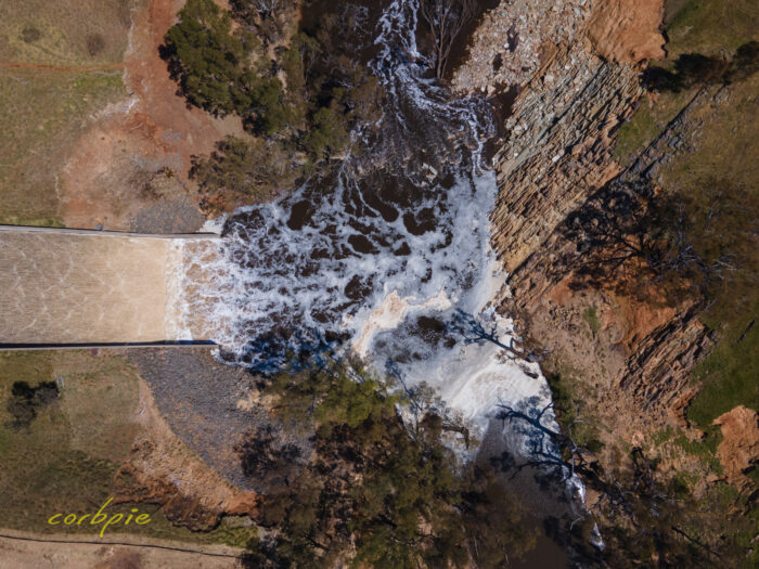 Lake Eppalock after flood drone 6