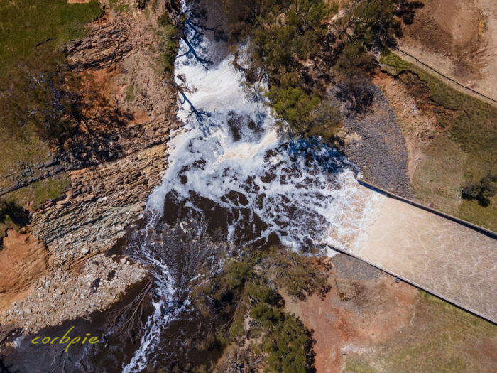 Lake Eppalock after flood drone 7
