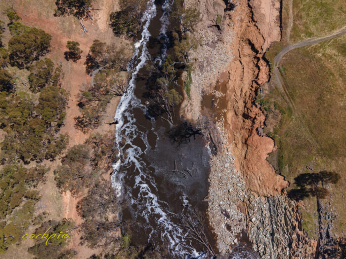 Lake Eppalock after flood drone 8