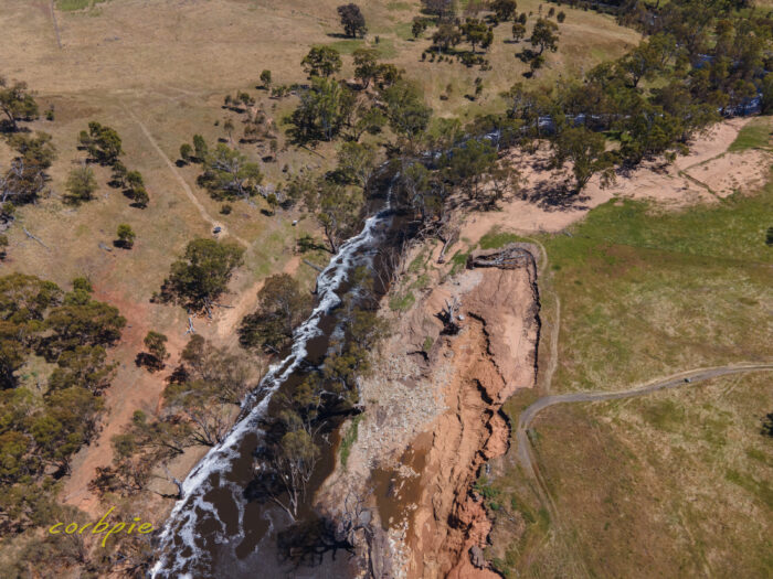 Lake Eppalock after flood drone 9