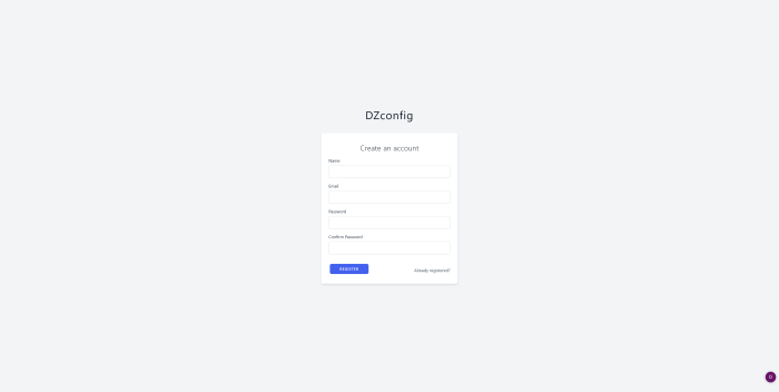 Laravel register page after Laravel register page after