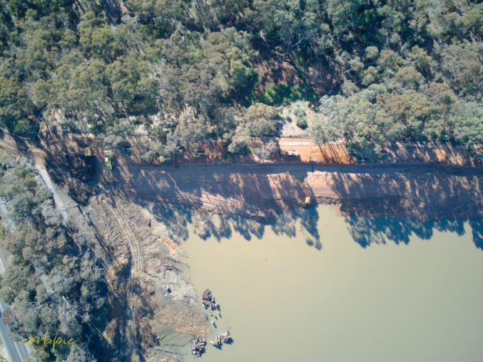 kennington reservoir drained drone 7
